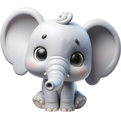 3D Animated Cute Elephant