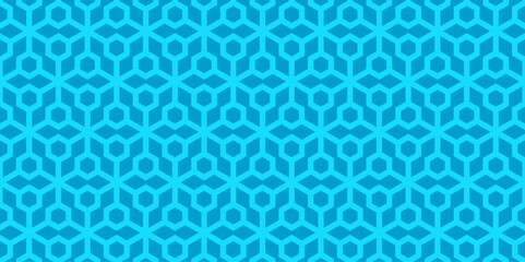 Fototapeta na wymiar Beautiful and attractive light blue hexagon seamless pattern for decoration, wallpaper, wrapping paper and fabric