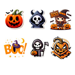 halloween pumpkin set