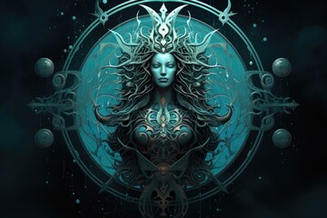 Obraz na płótnie Canvas Zodiac Aquarius Symbol