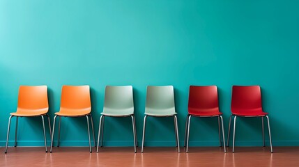 Colorful Contrast: Seating Arrangement