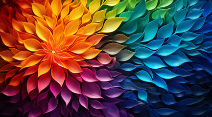 a psychedelic style background, with swirling, kaleidoscopic colors - obrazy, fototapety, plakaty