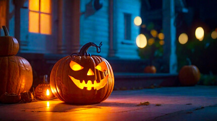 halloween pumpkin lantern.