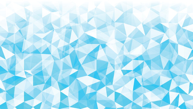 Blue Background With Triangle Layers in Abstract Geometric Pattern