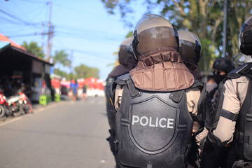 the police were tasked with securing anarchic demonstrations