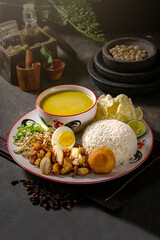 Fried rice and rice soto are typical Indonesian food