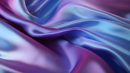 Obraz premium blue purple Liquid holographic waves texture, Neon Wave Background, 