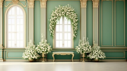 Whimsy Green Wedding Setting
