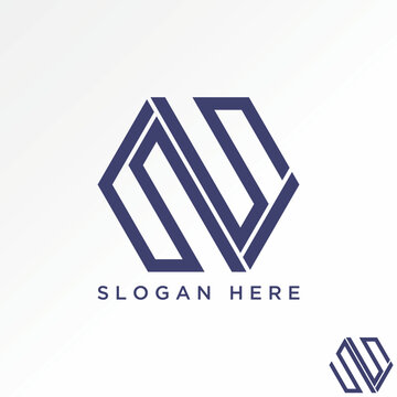 Logo design graphic concept creative abstract premium vector stock sign unique letter initial SSI font on line hexagon. Related to monogram typography