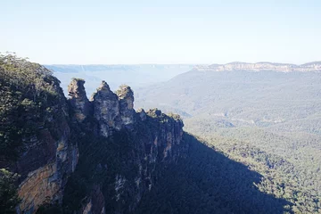 Papier Peint photo Trois sœurs Blue Mountains National Park in Australia - オーストラリア ブルーマウンテン 国立公園