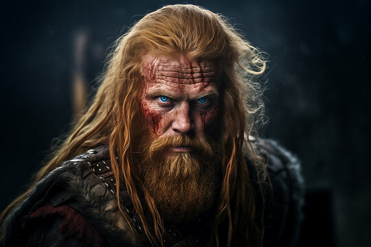 Viking Redhead Ginger Man Warrior King Blood Battle fight 