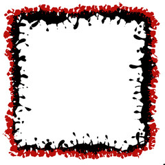 red christmas frame