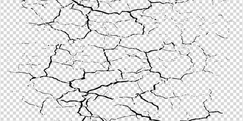 land is drying. Dried up agricultural land. Fragmented soil with cracks. Dry land without water. background - obrazy, fototapety, plakaty