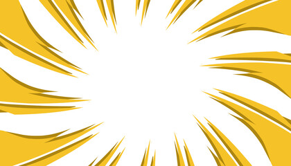 Obraz premium Illustration of an abstract comic background with a yellow pattern. Perfect for adding energy and excitement to graphic designs, posters, websites, comics, banners, magazine covers, invitation covers.