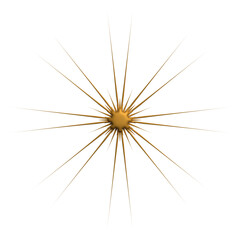 Golden sparkle 3d symbol luxury decorative design for element