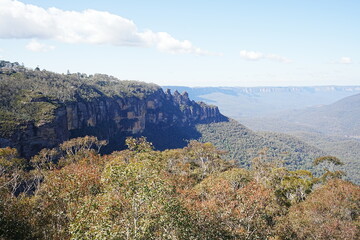 Fototapeta na wymiar Blue Mountains National Park in Australia - オーストラリア ブルーマウンテン 国立公園