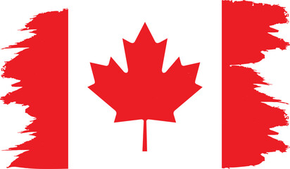 Obraz premium Illustration of the official national flag of Canada in vector form.