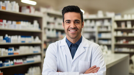 Male Pharmacist in a Pharmacy