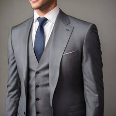 Elegant gray suit