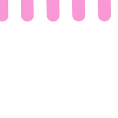 Shop roof Awning for shops, coffee shops and street restaurants, striped sunshades.