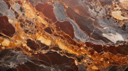 Brown and gold marble texture wallpaper, artistic stone background