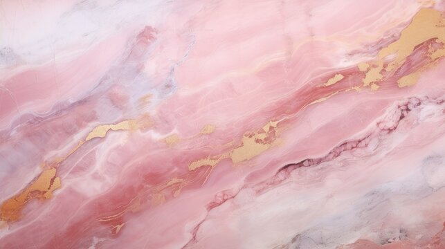 Pastel pink and gold marble texture wallpaper, artistic stone background