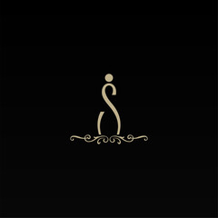 Elegant Boutique Business Logo Design Concept Vector Template. Luxury Fashion Logo Template