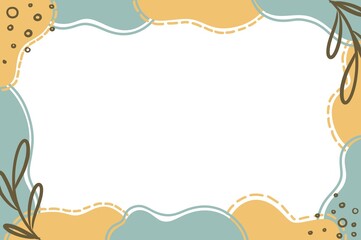 Simple hand-draw boho design, doodles and various shapes