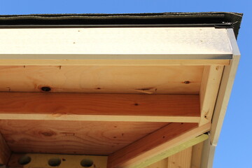 Eave and fascia prior to installation of gutters