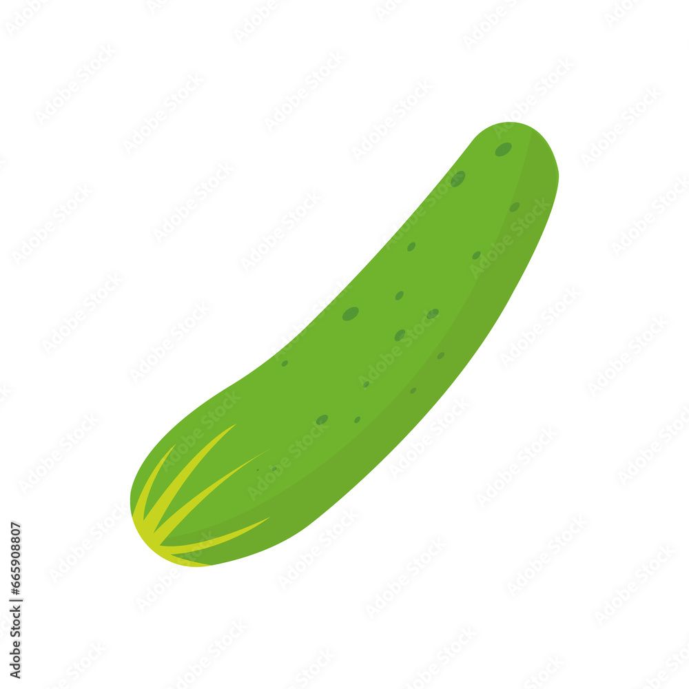 Poster cucumber. cucumber on transparent background.