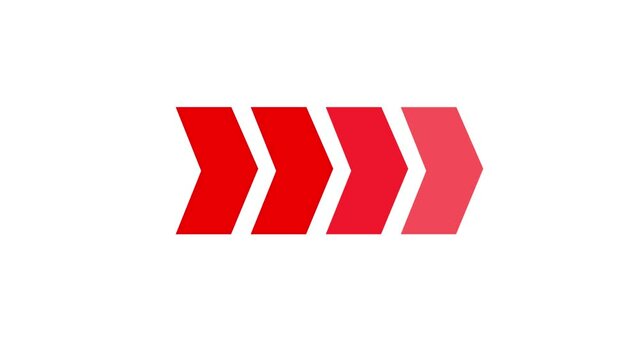  A colorful; arrow icon animation .concept arrow on background 