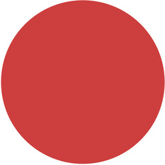 Digital png illustration of big red circle on transparent background