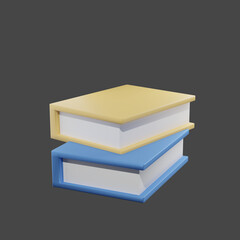 
Decorative objects ,Two books stacked together.
