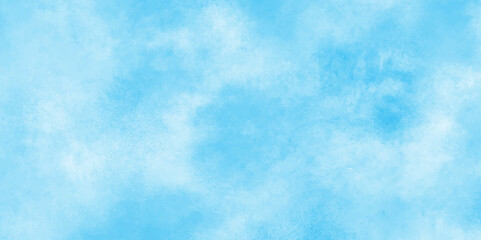 Blue sky is surrounding with tiny white clouds, soft and lovely sky blue watercolor background with clouds,white cloud and clear blue Abstract sky in sunny day with clouds.	 - obrazy, fototapety, plakaty