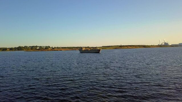 Ship Mysterious and Strange in the Ocean