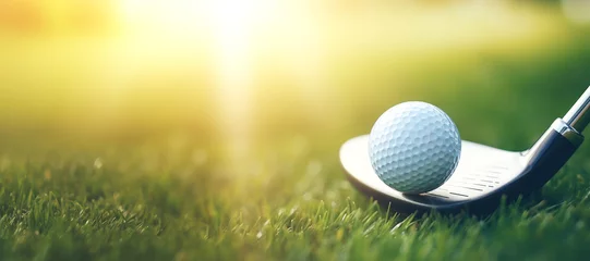Rolgordijnen golf ball on the green © iDoPixBox