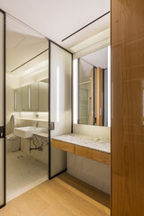 The Powder room of a modern style house.