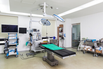 Modern equipment in operating room.