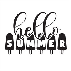 hello summer background inspirational positive quotes, motivational, typography, lettering design