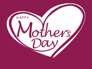 Happy Mother's Day. banner, Greeting card, poster
