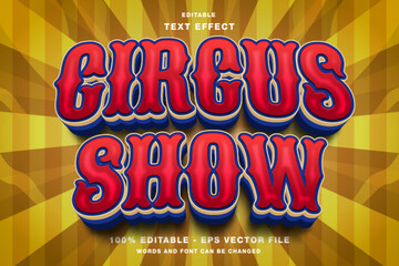 circus show editable text effect © Kardus Studio