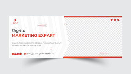 Modern corporate professional Facebook cover design and web banner design template