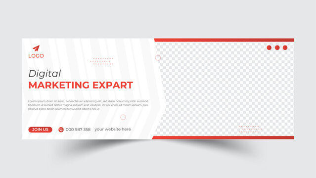 Modern corporate professional Facebook cover design and web banner design template