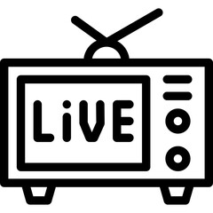 live streaming veector design icon , svg