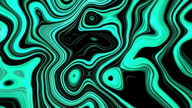 A Psychedelic neon Fluid Background in green