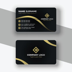 gold foil business card