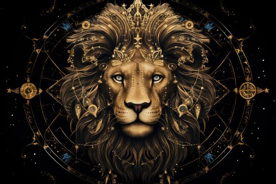 Zodiac Leo Symbol Leo the lion star sign The constellation of Leo is a sign of the leaders