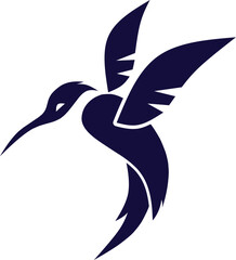 hummingbird illustration vector silhouette design