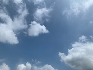 blue sky with clouds
