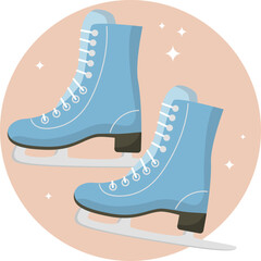 Fototapeta premium ice skates vector illustration